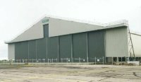 The Aer Rianta Airplane Hangar at Shannon Airport, Ireland. Design, construction by REIDsteel. Hanger Doors by REID steel